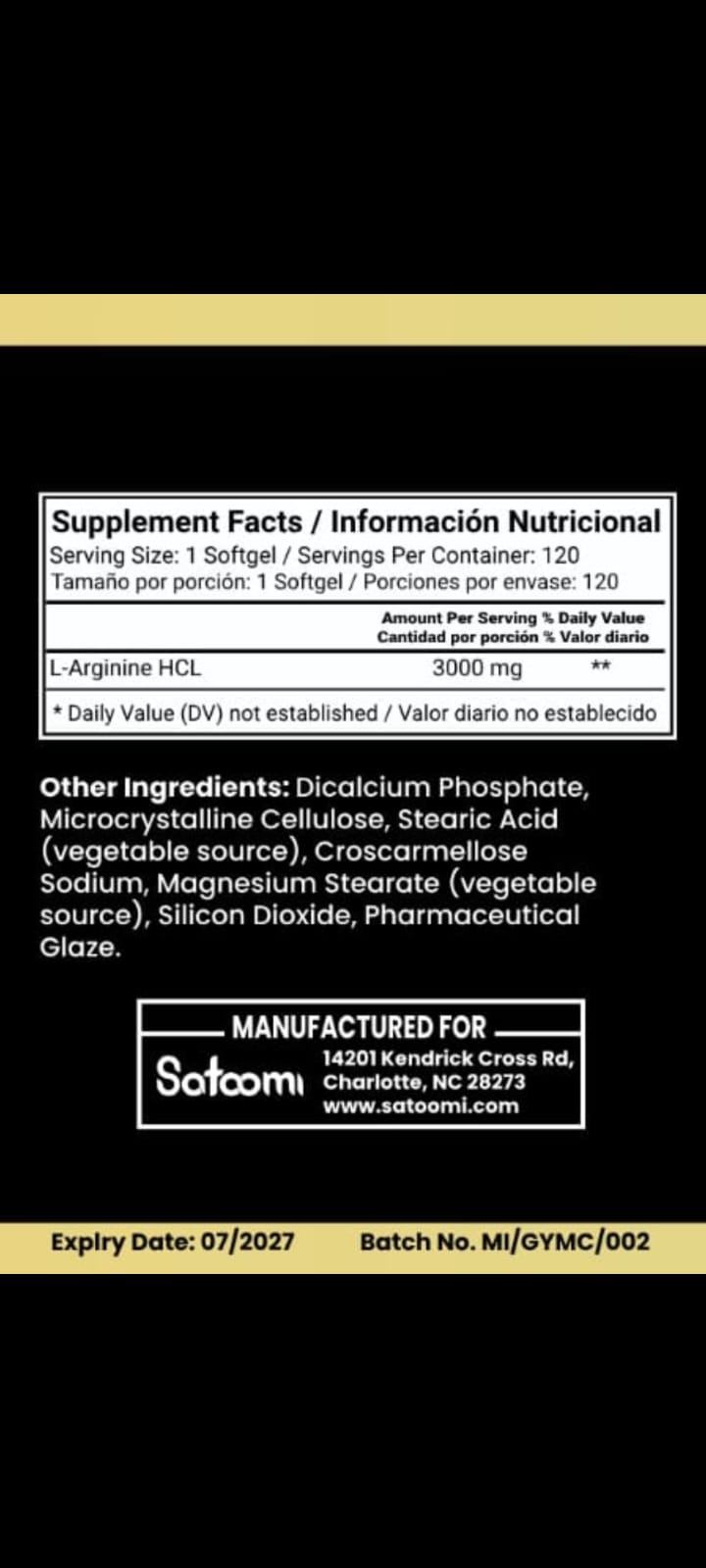 Miniatura 2 de L-arginine satoomi